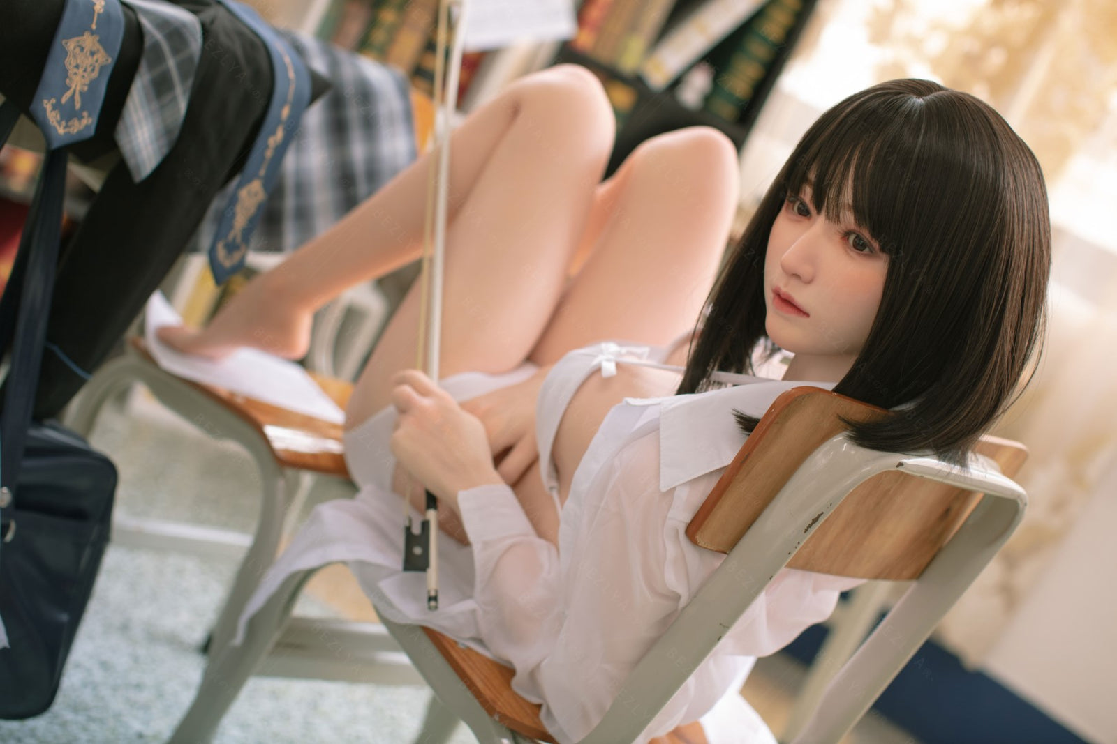 platicodona muñeca sexual (Bezlya Doll 160 cm copa C 2.1 silicona)