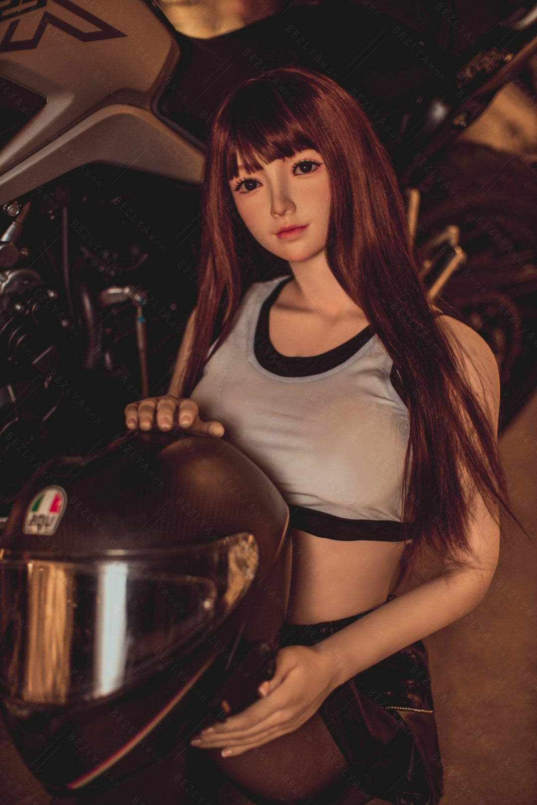 Acebo muñeca sexual (Bezlya Doll 160 cm C-CUP 2.1 Silicona)