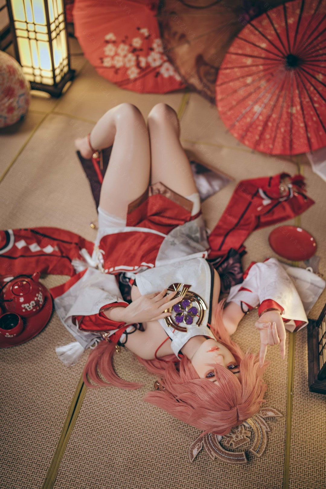 Yae Miko muñeca sexual (Bezlya Doll Copa E de 155 cm (silicona 2,2 CF)