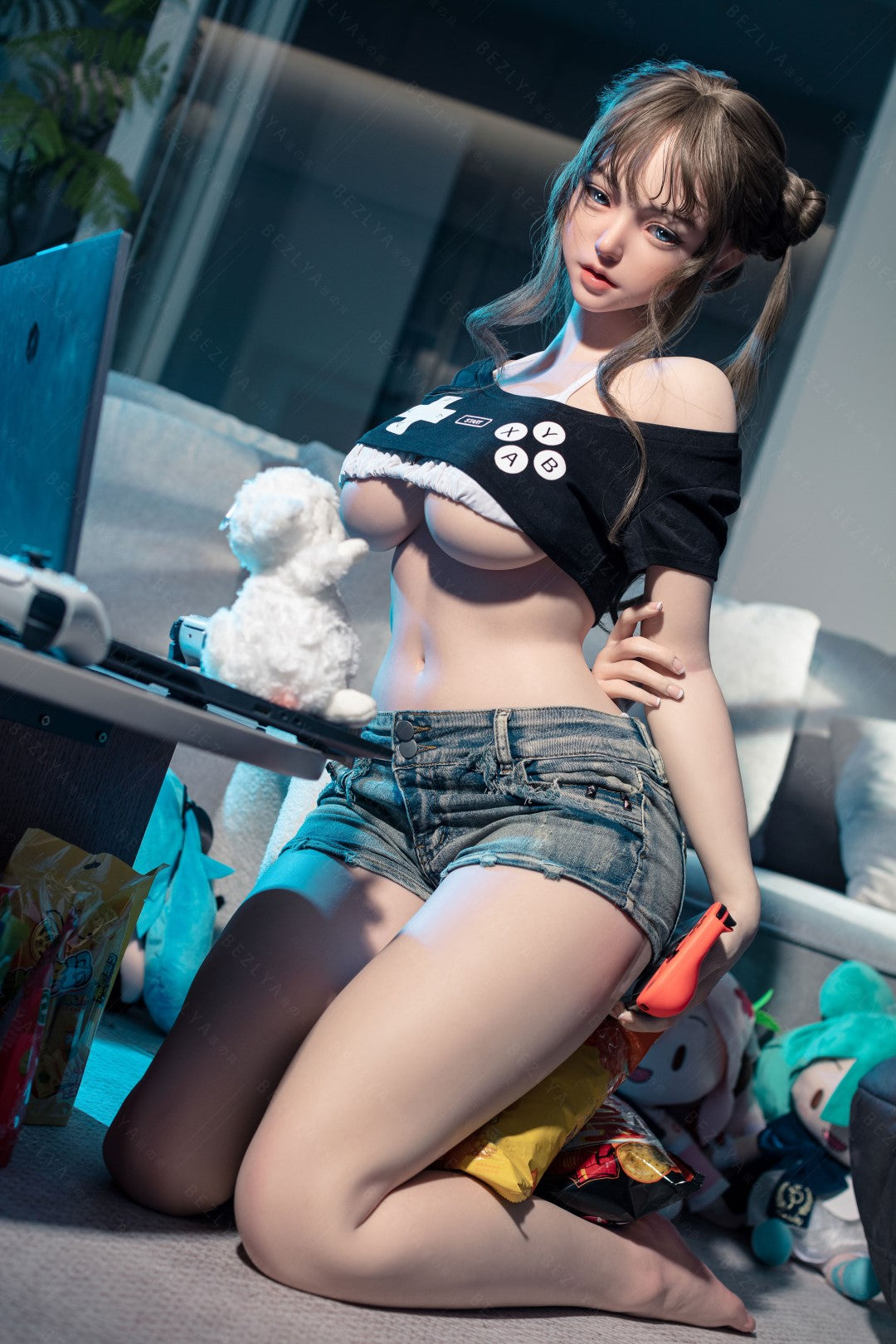 Campánula muñeca sexual (Bezlya Doll Copa E de 155 cm (silicona 2,2 CF)