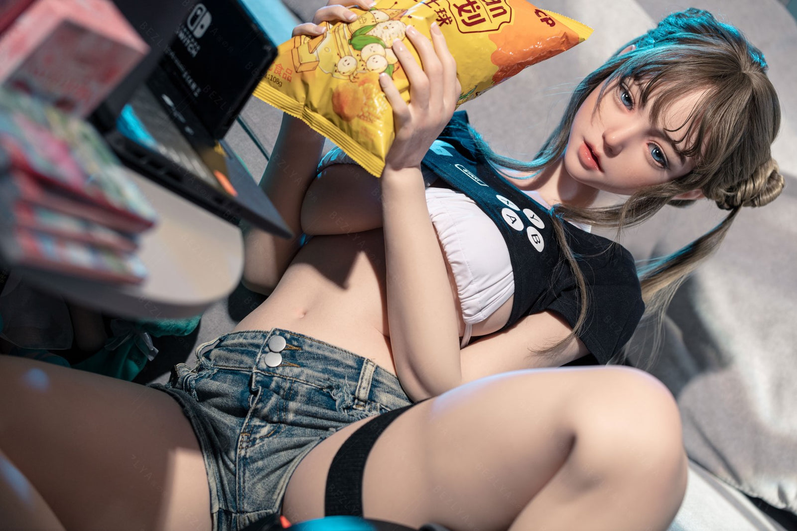 Campánula muñeca sexual (Bezlya Doll Copa E de 155 cm (silicona 2,2 CF)