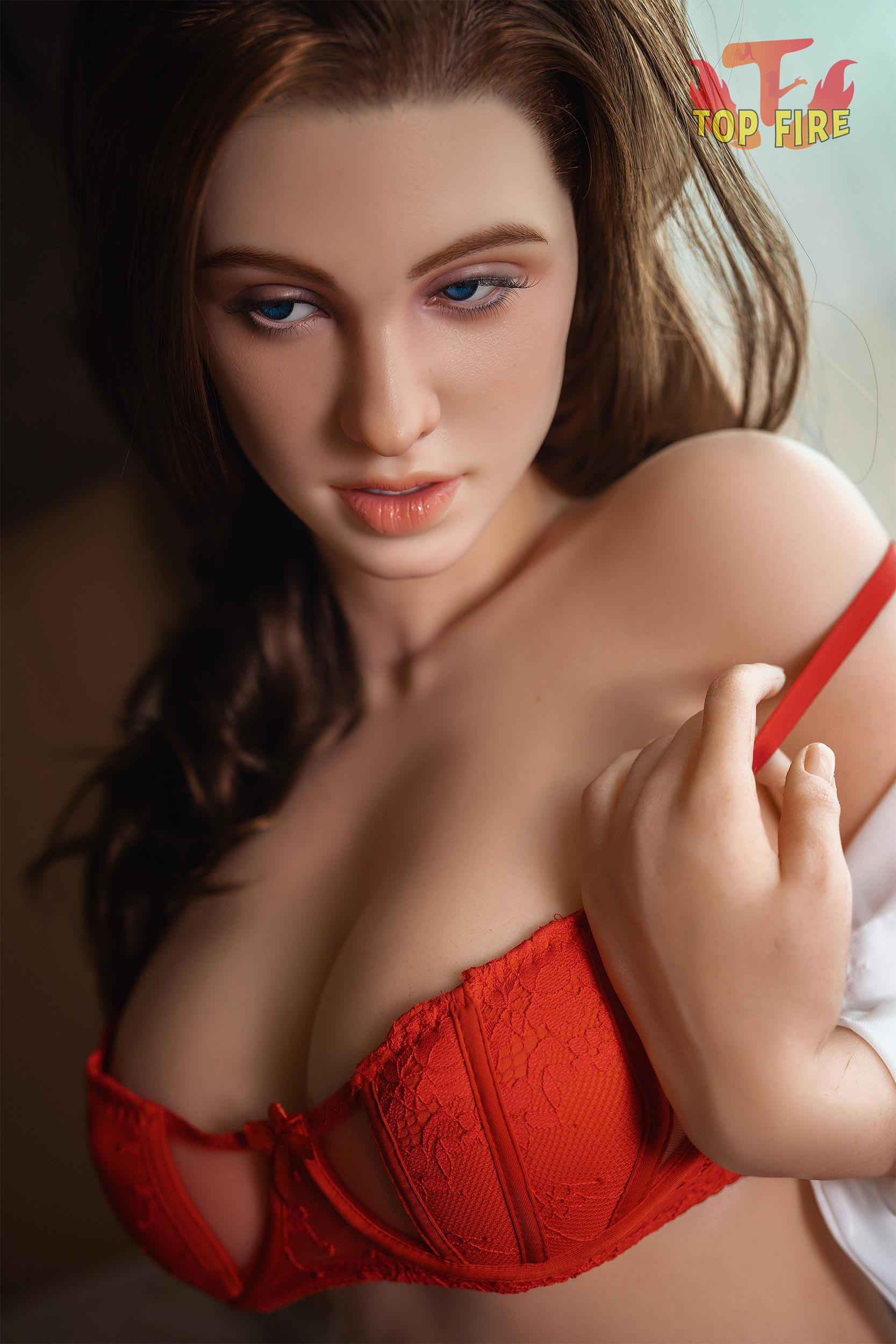 finlandés muñeca sexual (Top Fire Doll 165 cm C-CUP T03 Silicona)