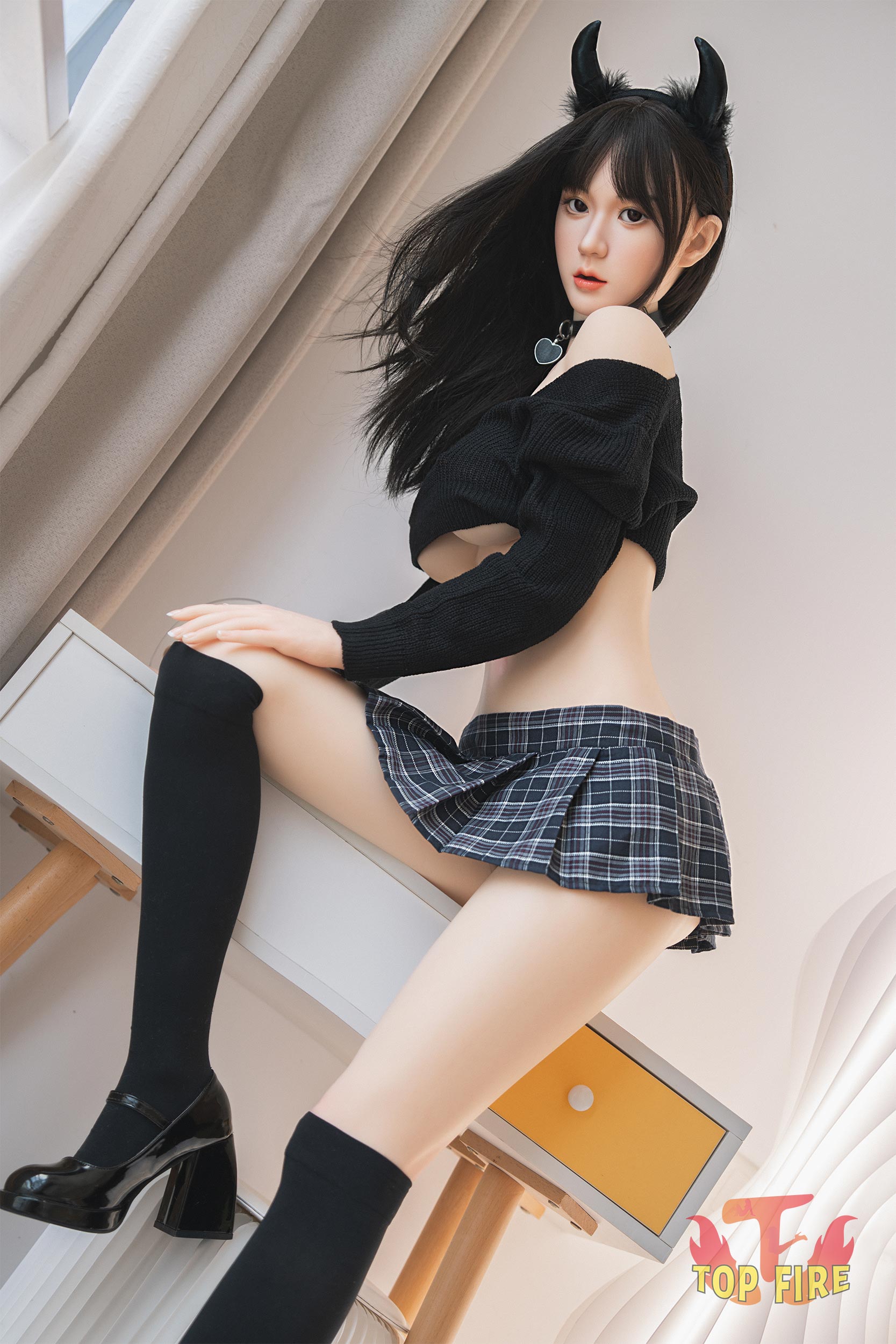 Ana muñeca sexual (Top Fire Doll 158 cm D-Kupa T10 Silicona)