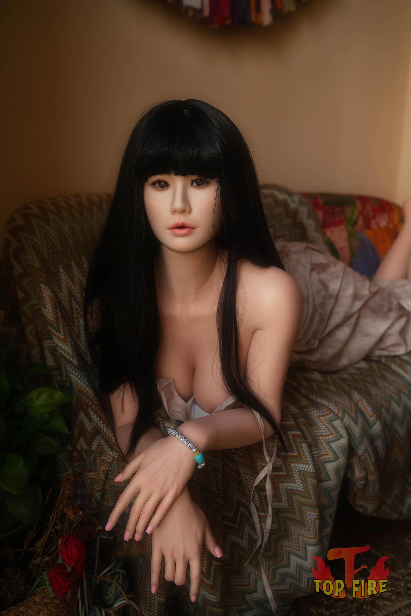 Rosa muñeca sexual (Top Fire Doll 158 cm D-Kupa T30 Silicona)