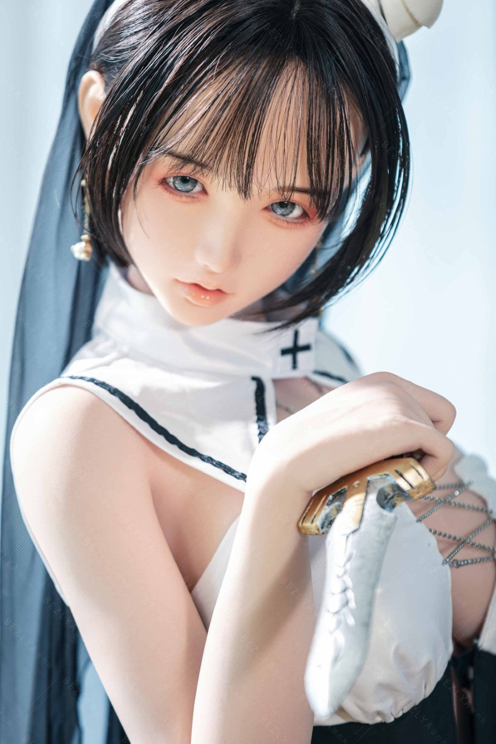 Vainilla muñeca sexual (Bezlya Doll Copa E de 155 cm (silicona 2,2 CF)