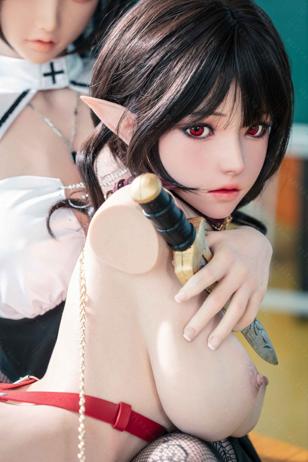 Vainilla muñeca sexual (Bezlya Doll Copa E de 155 cm (silicona 2,2 CF)