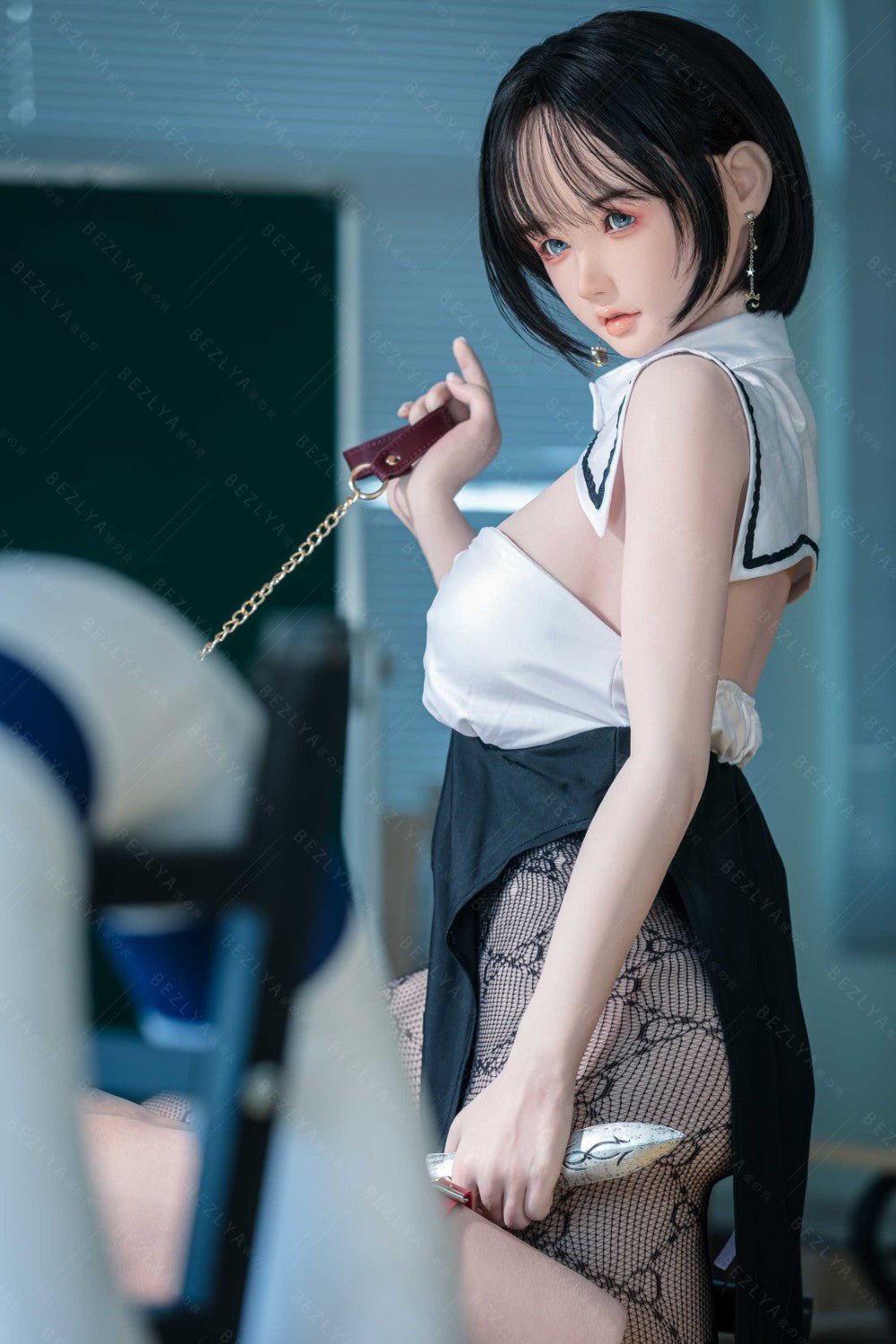 Vainilla muñeca sexual (Bezlya Doll Copa E de 155 cm (silicona 2,2 CF)