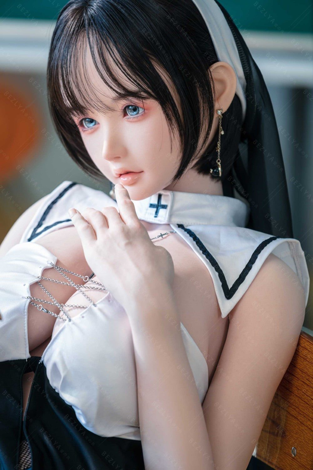 Vainilla muñeca sexual (Bezlya Doll Copa E de 155 cm (silicona 2,2 CF)