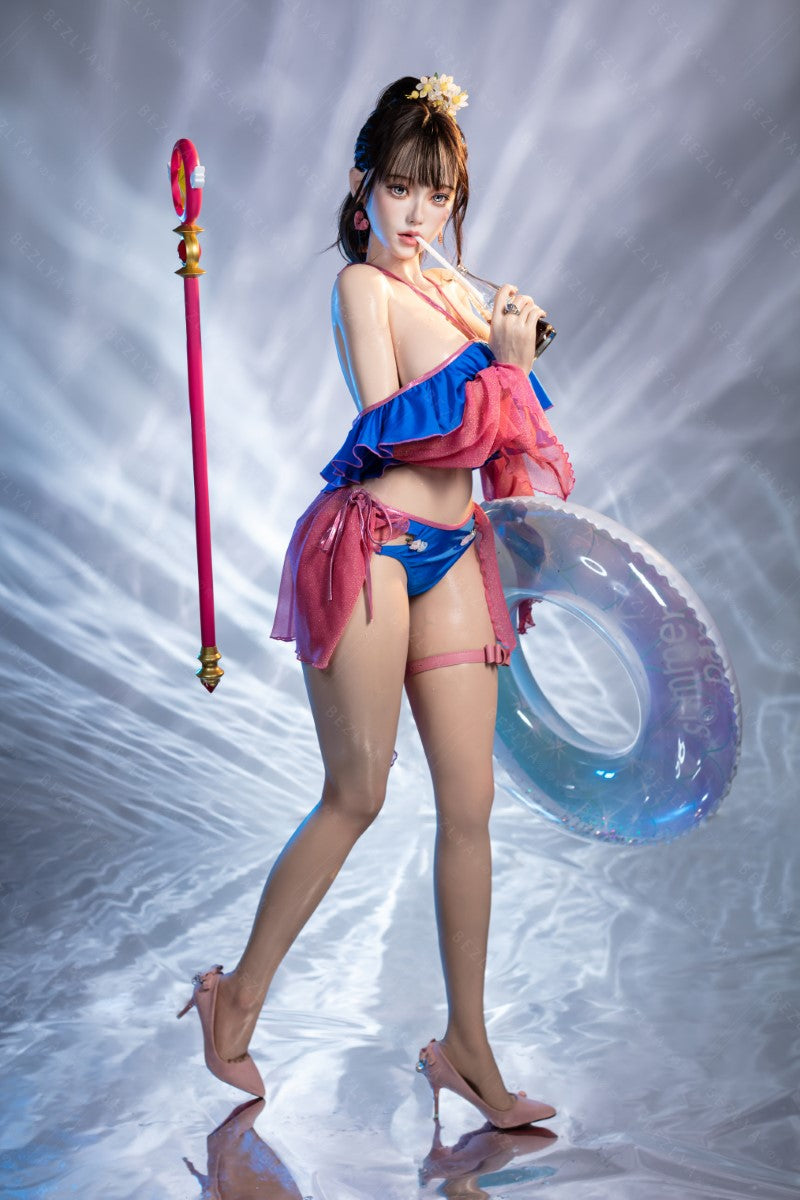 Ninfaea muñeca sexual (Bezlya Doll 155 cm E-CUP 2.2CF Silicona)