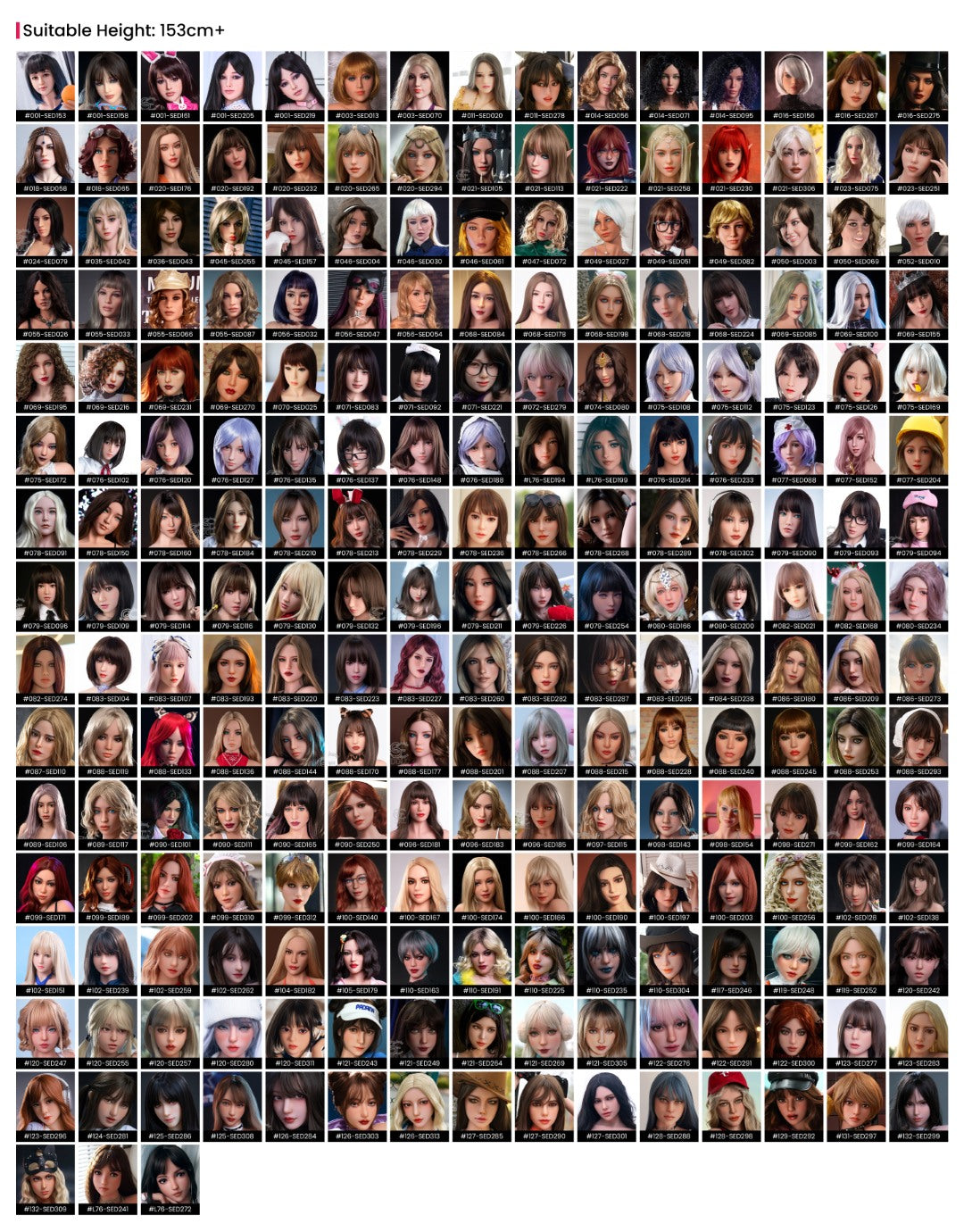 cabeza adicional (SE-Doll TPE originales)