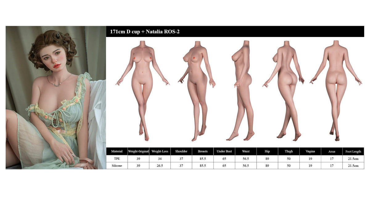 natalia muñeca sexual (Starpery 171 cm copa D TPE+silicona)