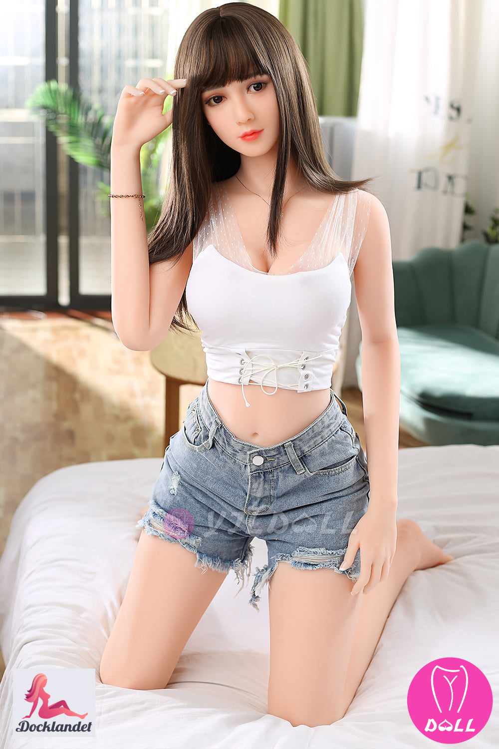 Wu Lan muñeca sexual (YJL Doll Copa D de 170 cm #805 TPE+silicona)