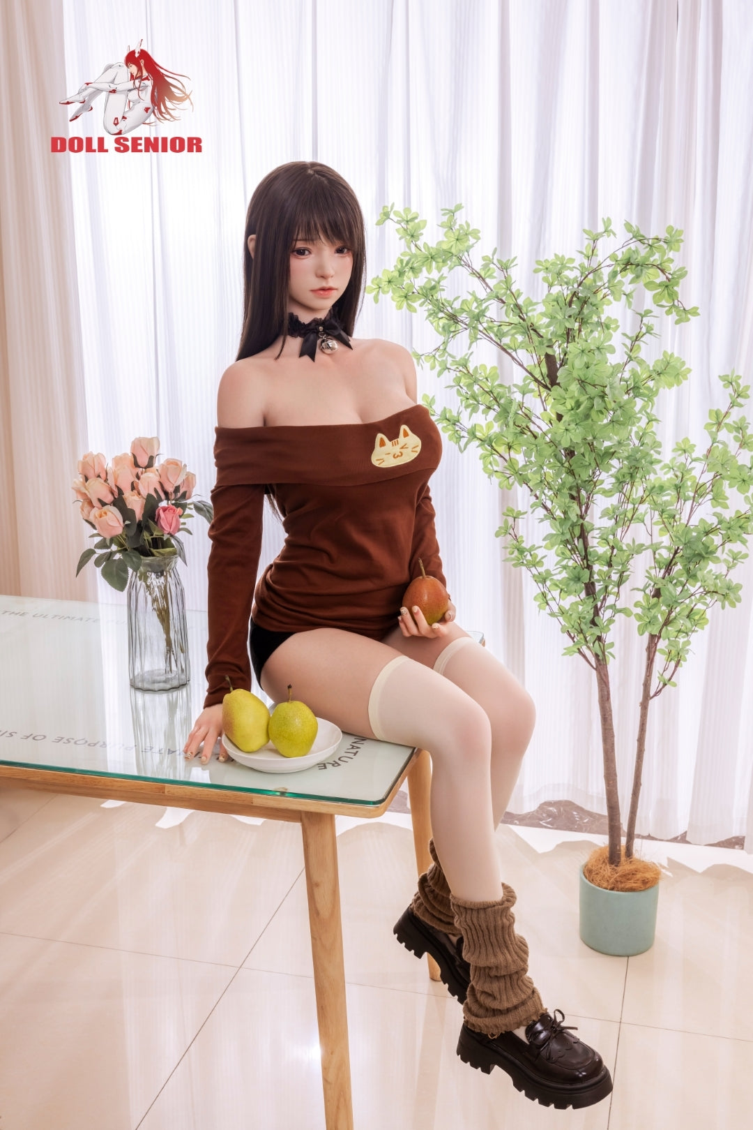 Meixiao muñeca sexual (Muñeca senior de 163 cm e-cup #23 silicona)