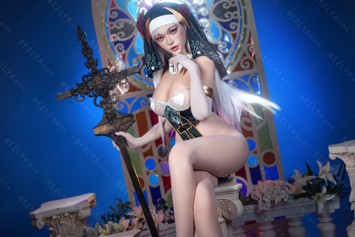 Ninfaea muñeca sexual (Bezlya Doll 155 cm E-CUP 2.2CF Silicona)