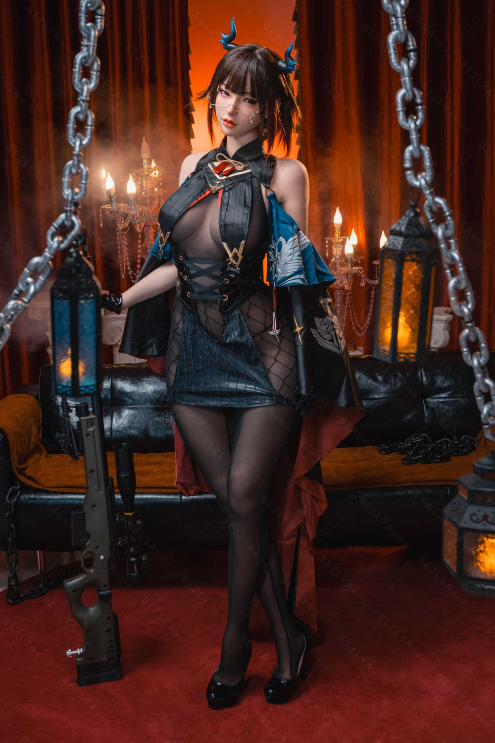 Aglaia muñeca sexual (Bezlya Doll 162cm Copa C 2.2U Silicona)