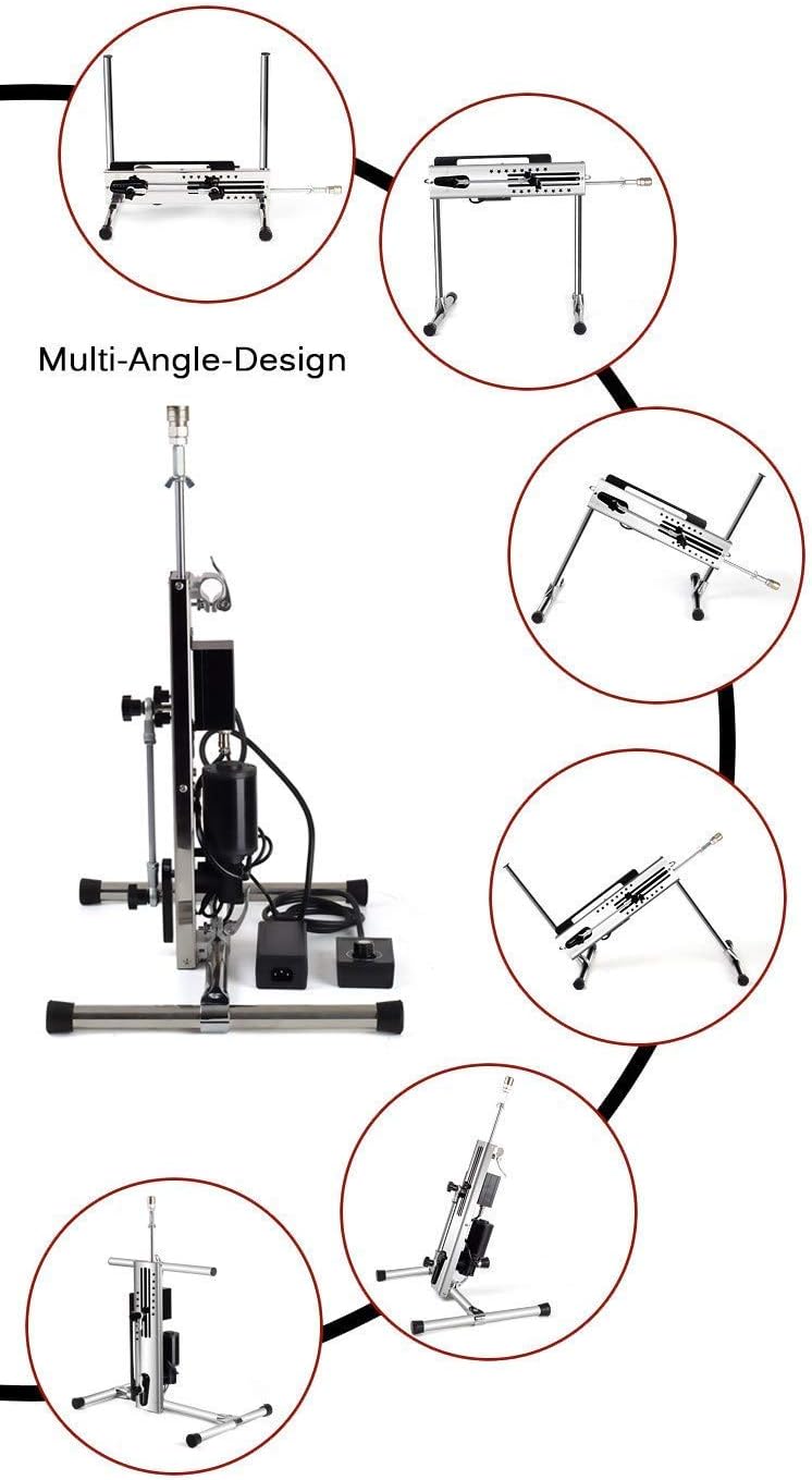 Máquina sexual profesional con velocidad ajustable y control dual - Motor de 120 W