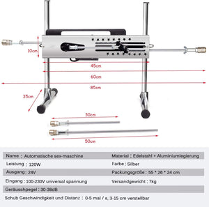 Máquina de sexo profesional con velocidad ajustable y doble control - motor de 120W