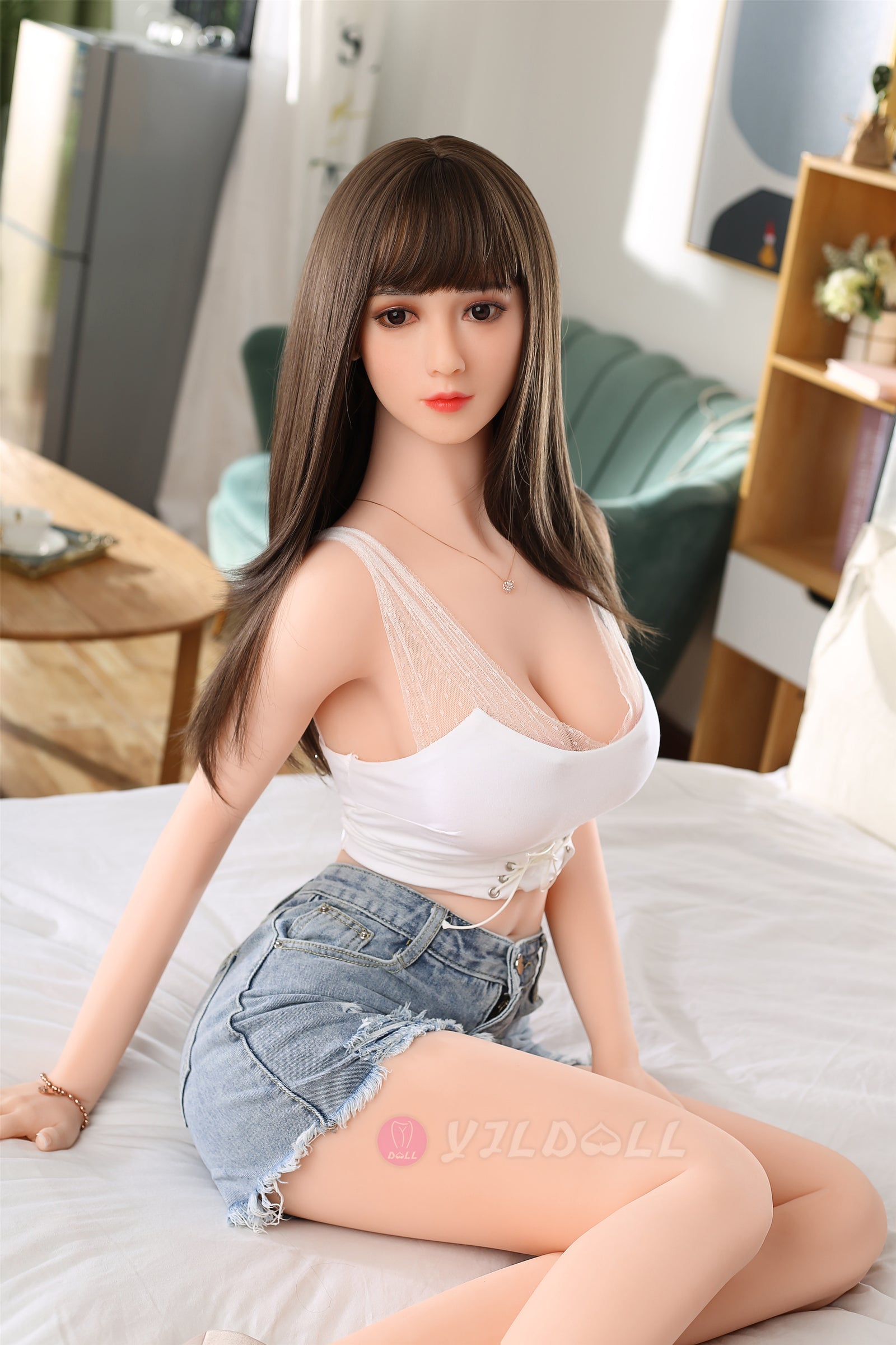 Wu Lan muñeca sexual (YJL Doll Copa D de 170 cm #805 TPE+silicona)