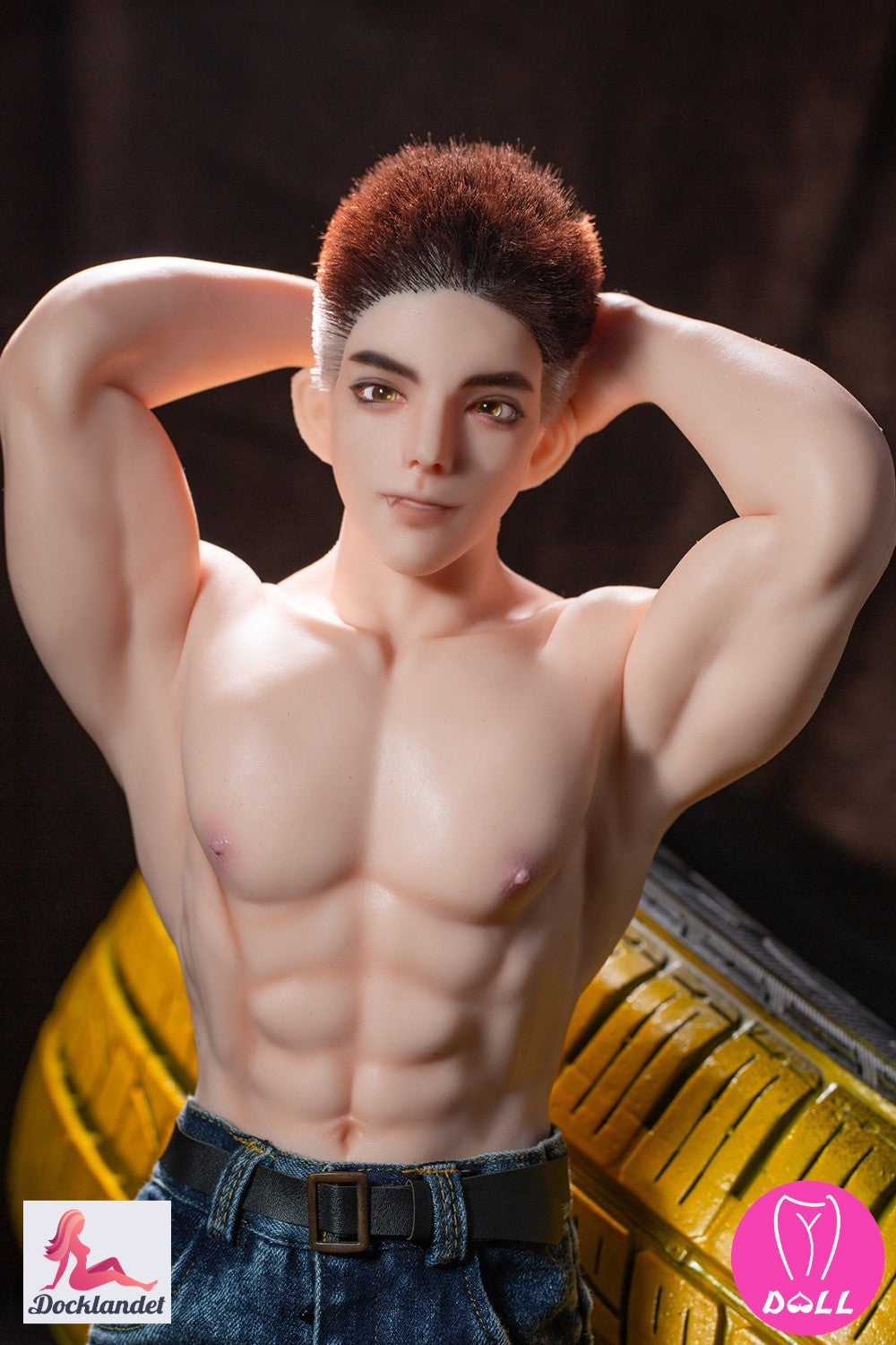 George hombre muñeca sexual (YJL Doll 62 cm MD017 Silicona)