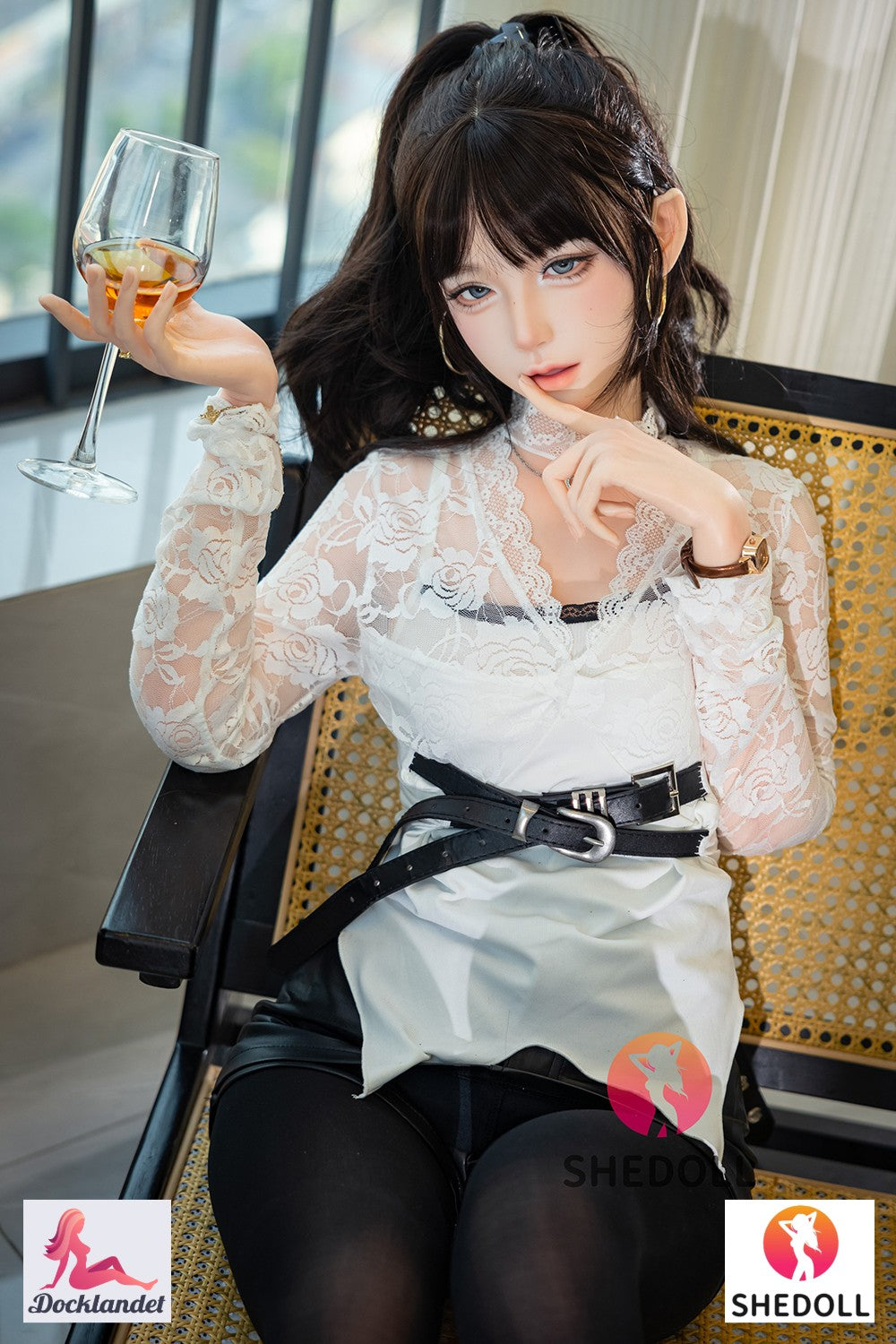 Lina muñeca sexual (SHEDOLL 152 cm Copa A #SH202 2.0 Silicona)