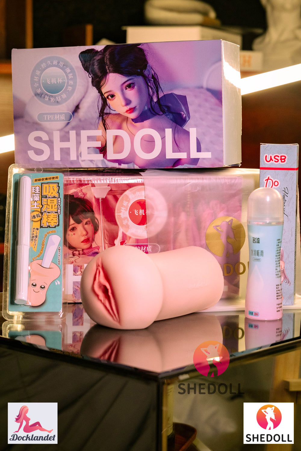 Masturbador realista (SHEDOLL #SH160 Silicone & TPE)