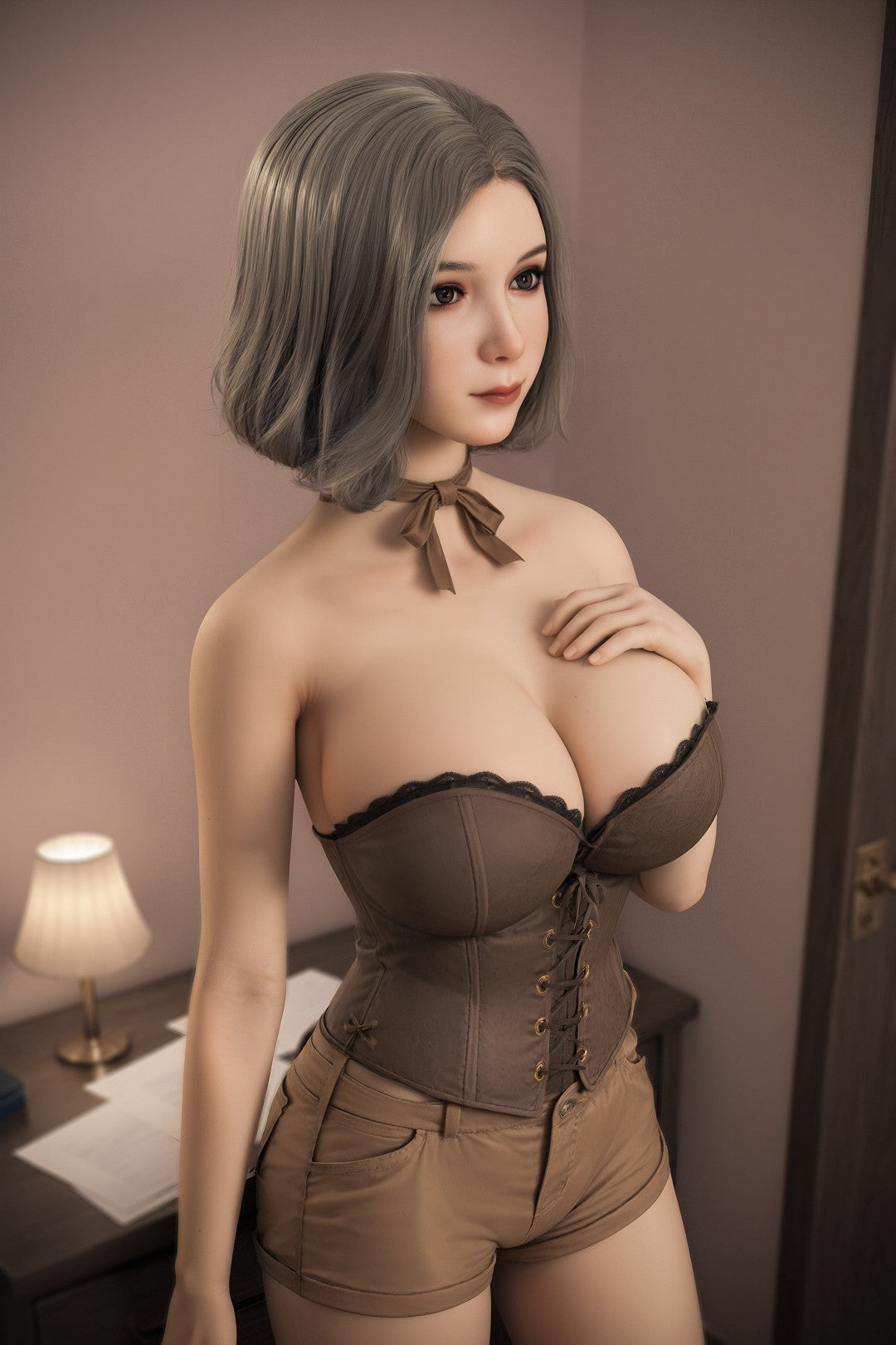 Dolores muñeca sexual (Aibei Doll 153cm N-Cup #AB17 TPE+Silicona)