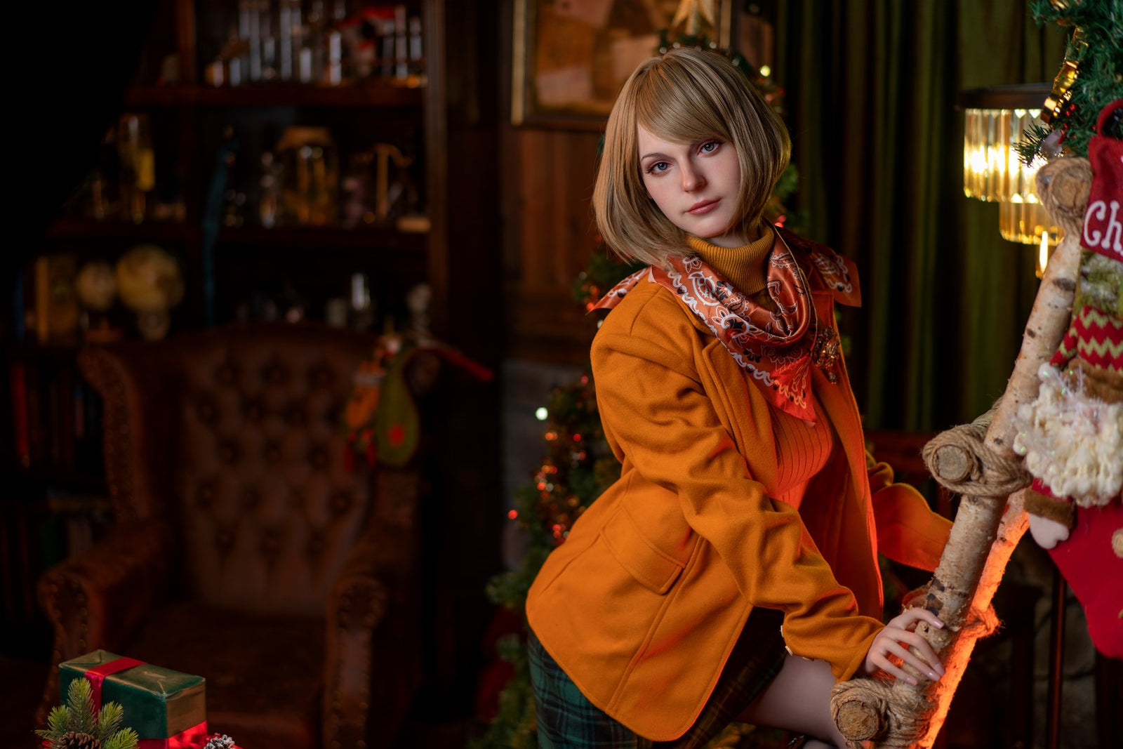 Ashley Graham muñeca sexual (Game Lady 171cm G-Cup No.22 Silicona)