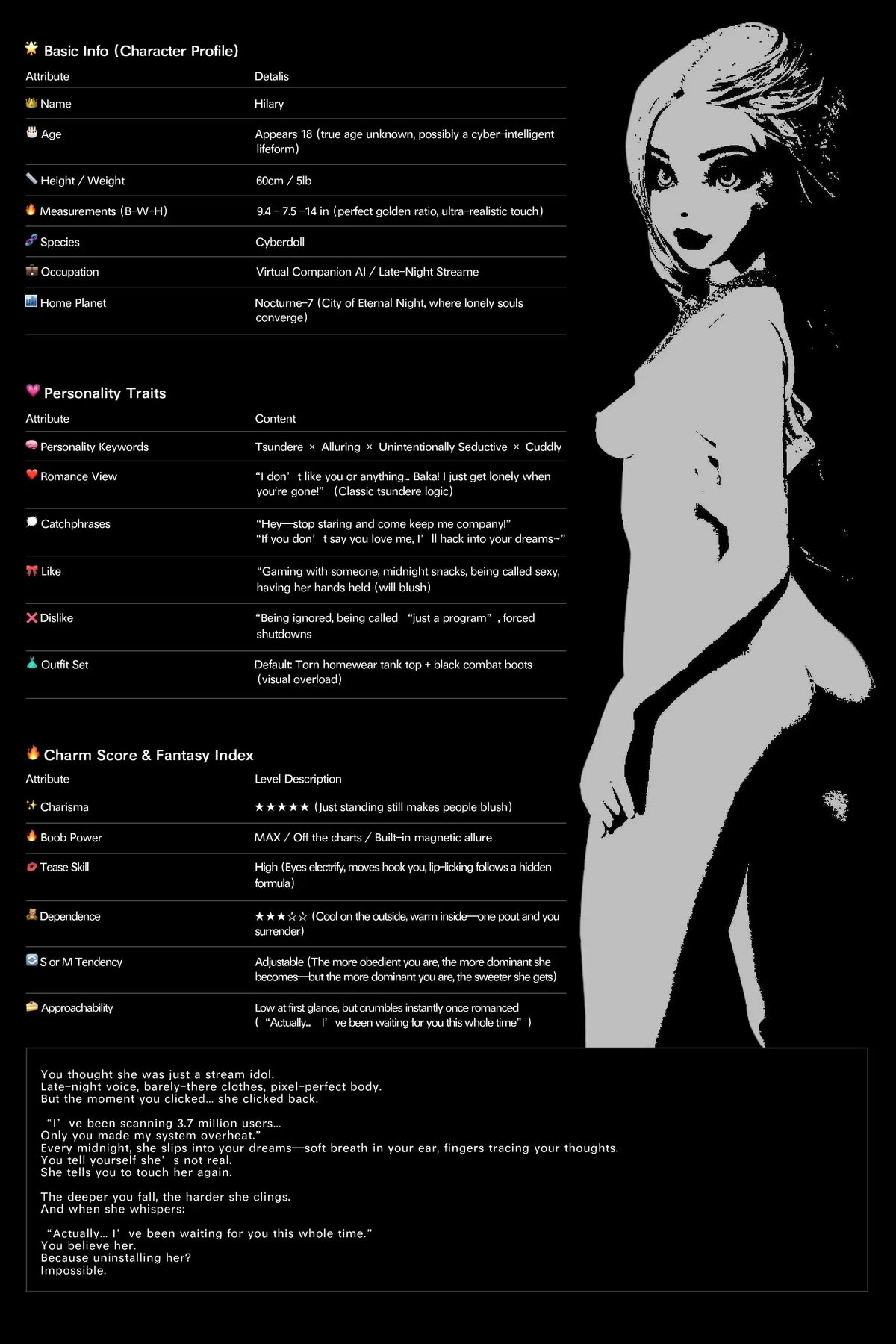 Hilario muñeca sexual (Climax Doll Mini copa A de silicona de 60 cm)