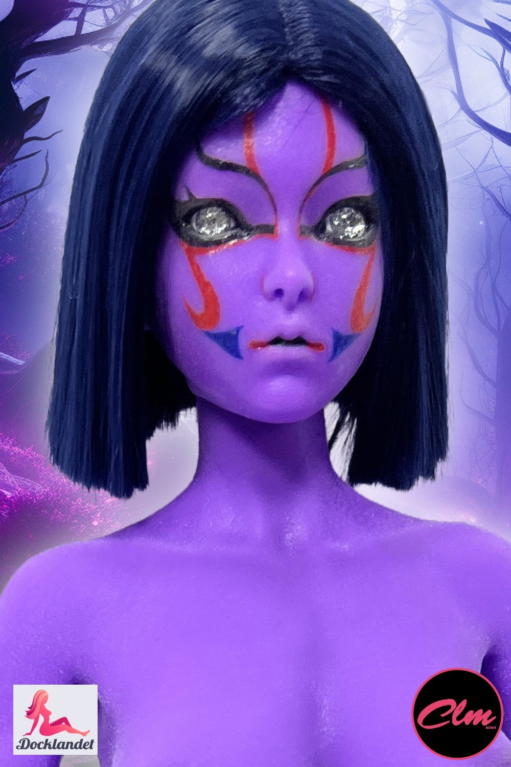 Momoko Sexdocka (Climax Doll Mini 60cm F-kupa Silikon) Purple Skin Sex Doll