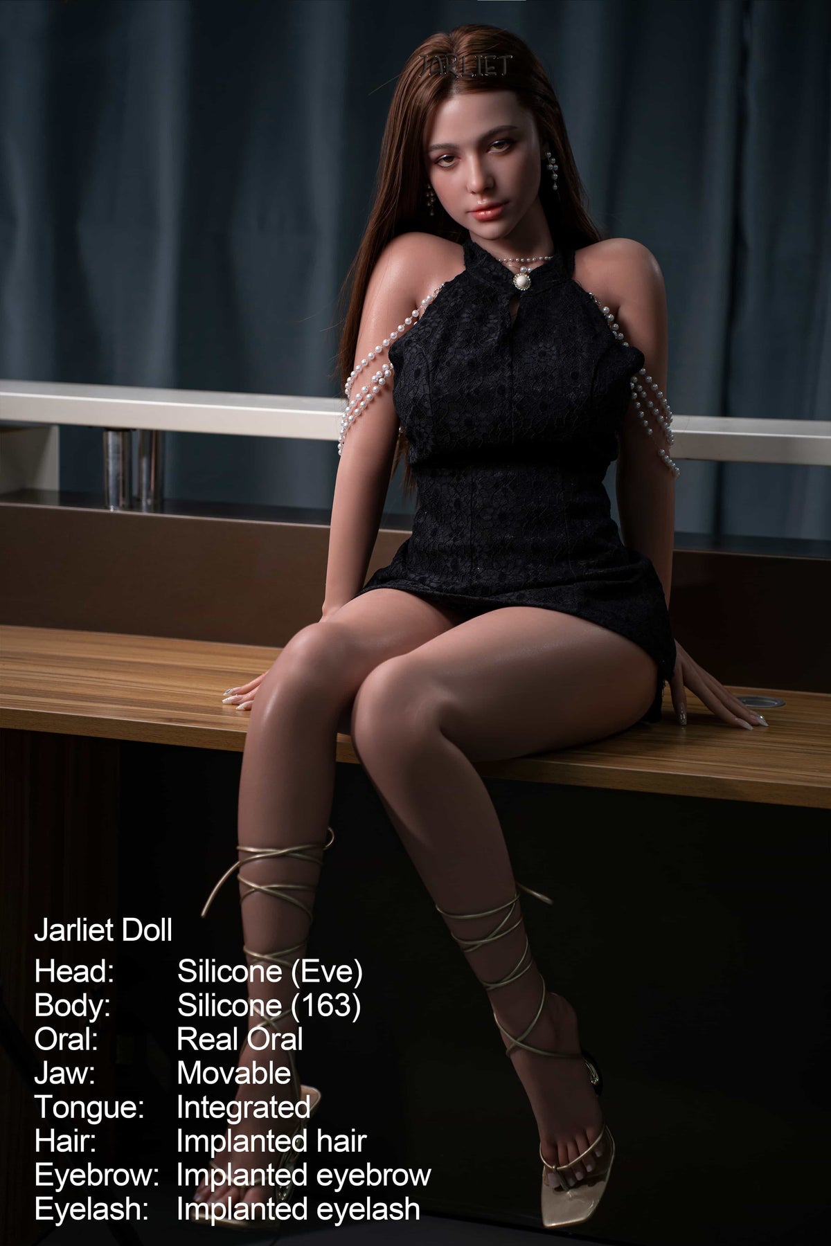 Víspera muñeca sexual (Jarliet 163 cm D-Cup de silicona)