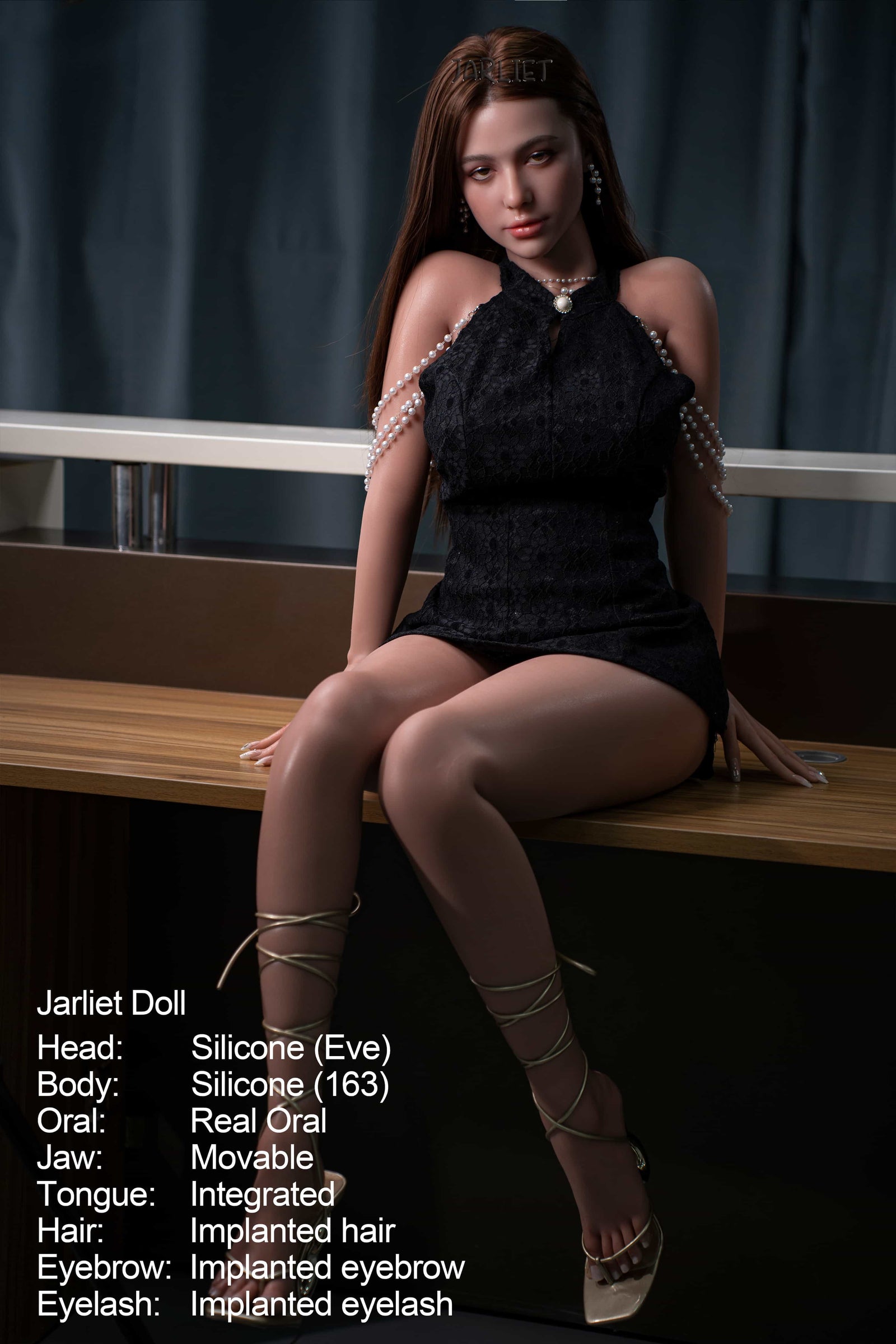 Víspera muñeca sexual (Jarliet 163 cm D-Cup de silicona)