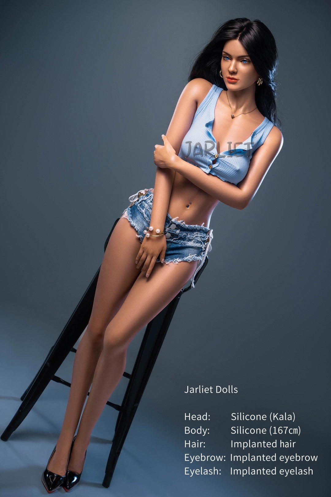 Calvo muñeca sexual (Jarliet 167 cm copa B de silicona)