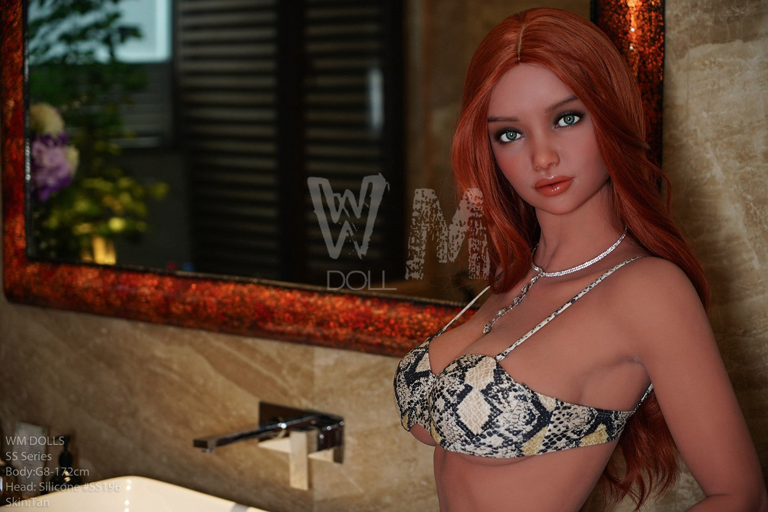 Rebecka muñeca sexual (WM-Doll 172cm D-Kupa #SS196 TPE+Silicona)
