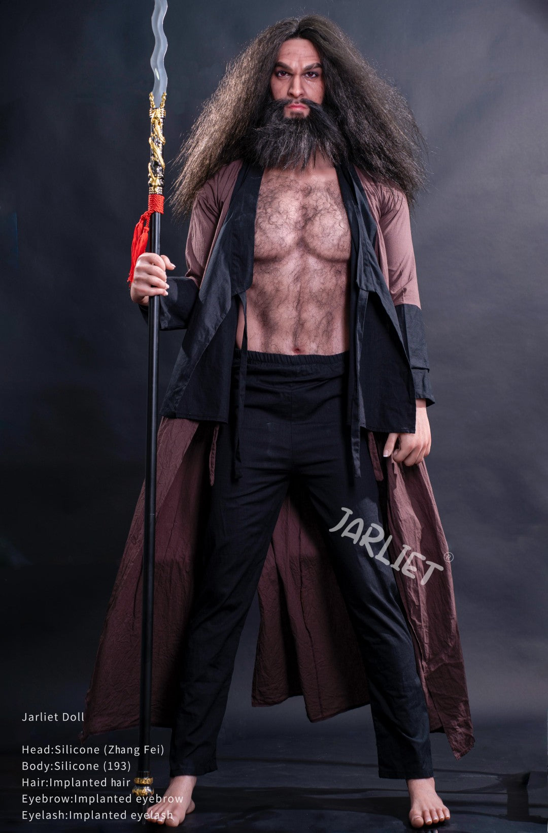 Masculino muñeca sexual Zhang Fei de Jarliet – Muñeca Realista de 193 cm con Cuerpo Musculoso