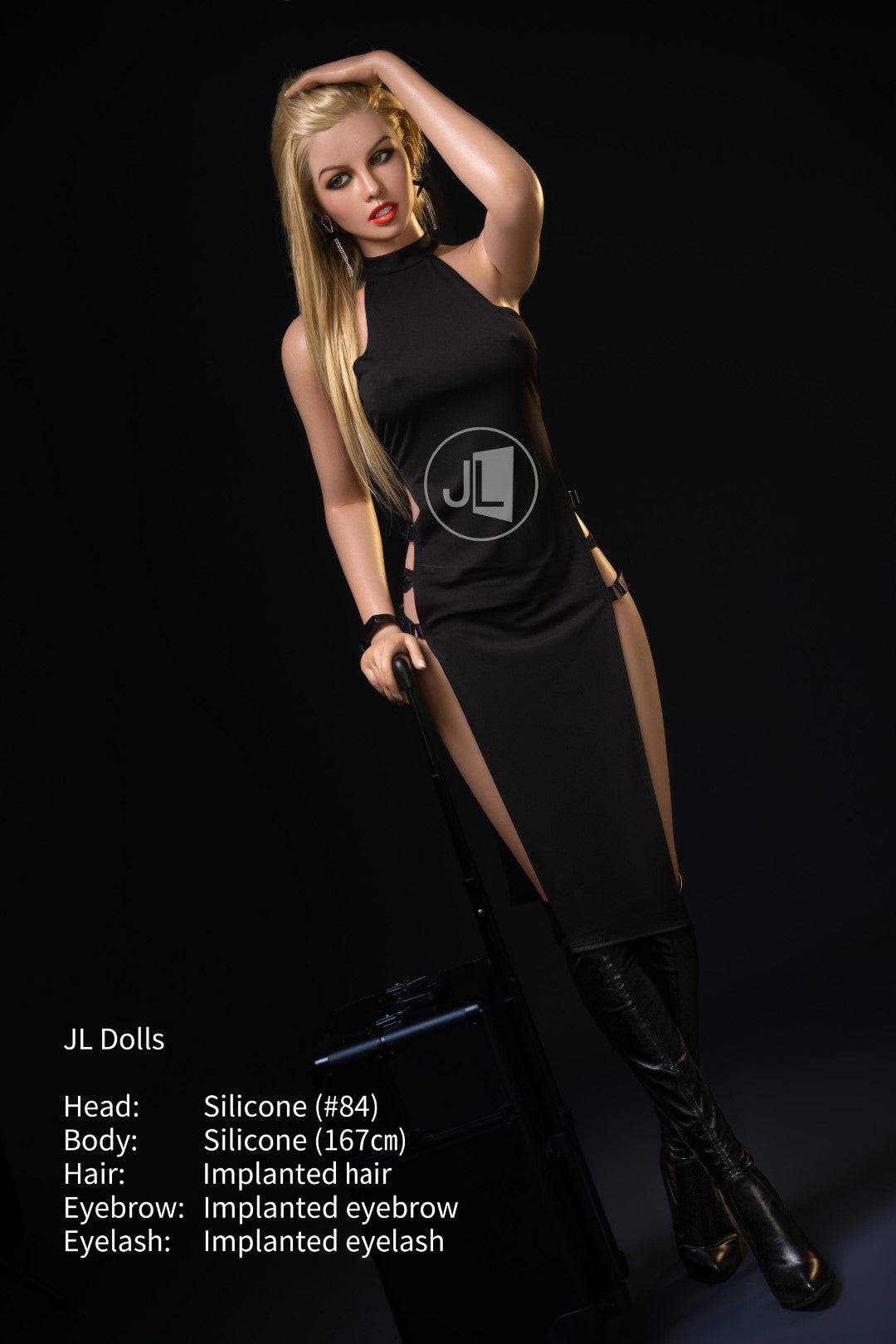 blanca muñeca sexual (Jarliet 167 cm copa B de silicona)