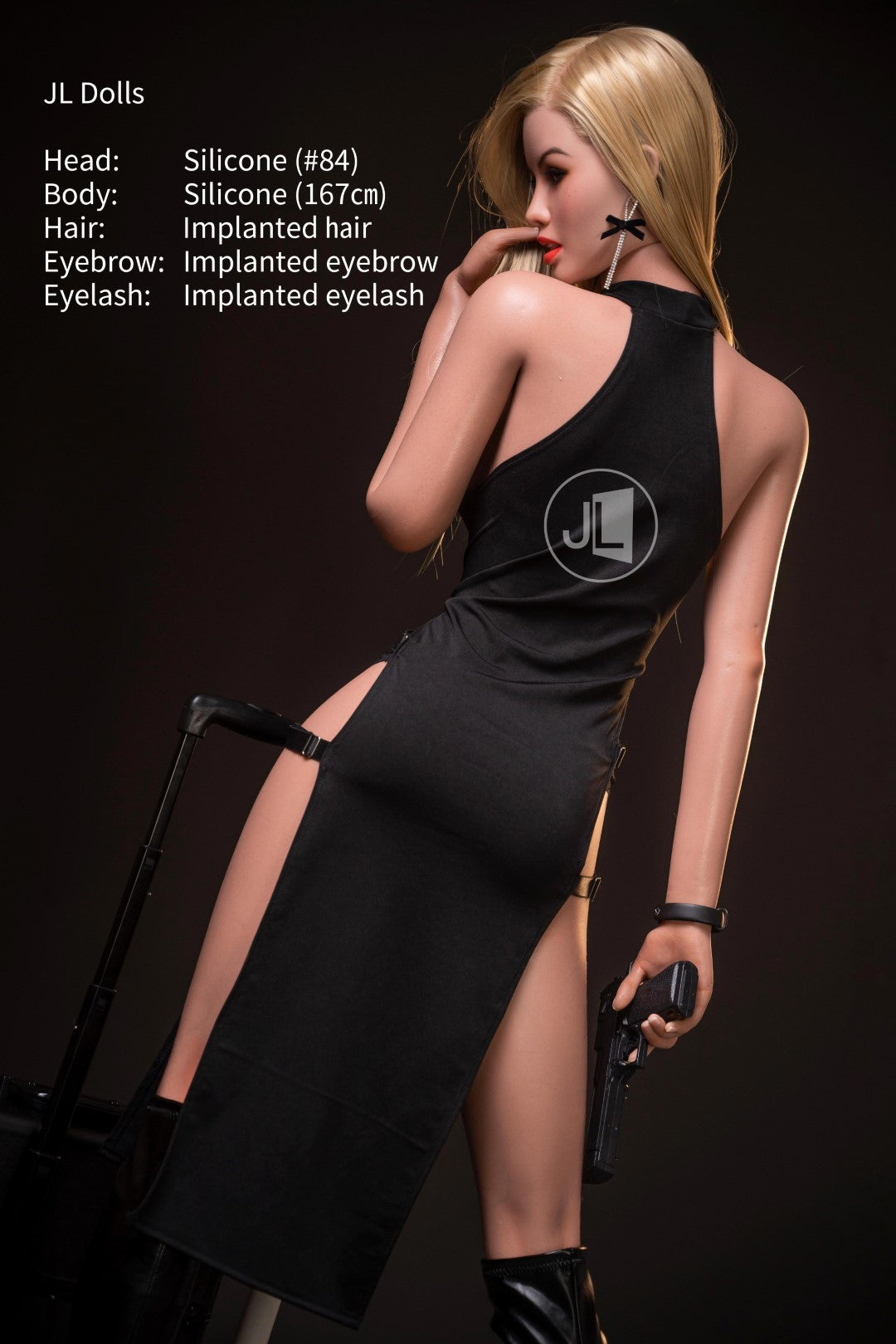 blanca muñeca sexual (Jarliet 167 cm copa B de silicona)
