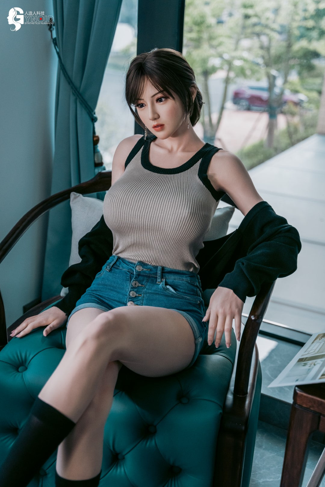 muñeca sexual Leyla Modelo 19R Deluxe (Gynoid Doll 168 cm Copa F de silicona)