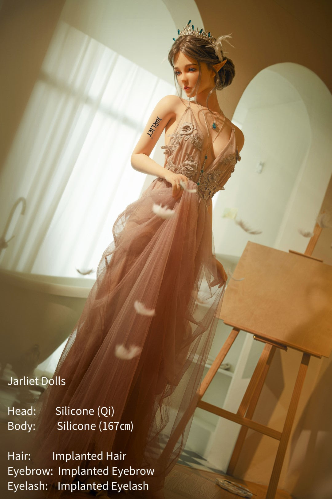 chi muñeca sexual (Jarliet 167 cm copa B de silicona)