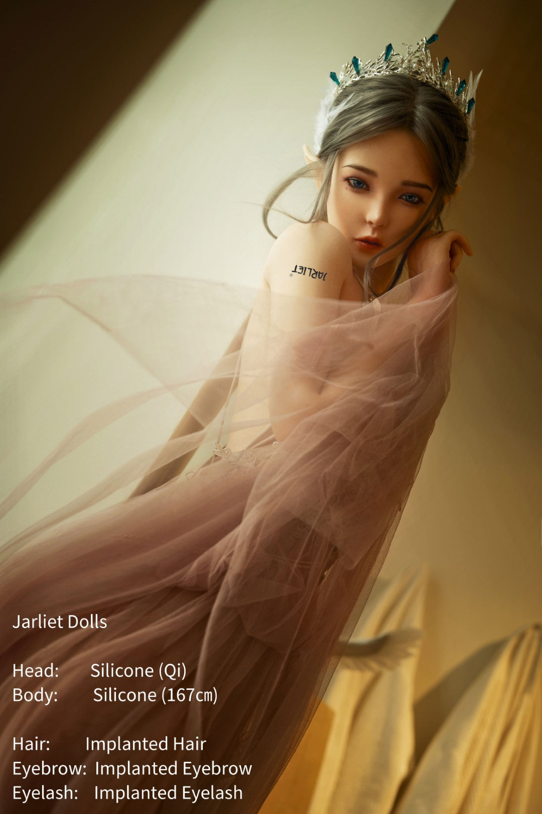 chi muñeca sexual (Jarliet 167 cm copa B de silicona)