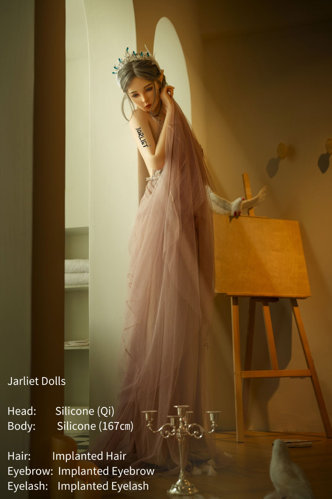chi muñeca sexual (Jarliet 167 cm copa B de silicona)