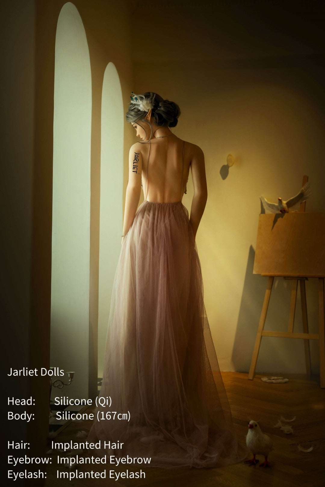 chi muñeca sexual (Jarliet 167 cm copa B de silicona)