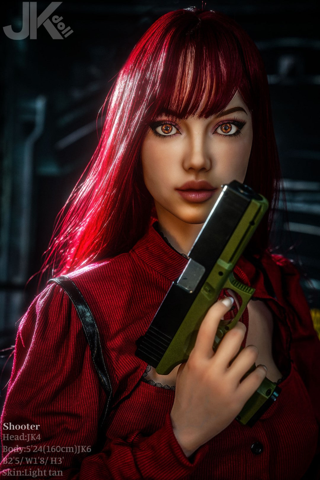 tirador muñeca sexual (JK-Doll Copa D de 160 cm JK4 TPE)