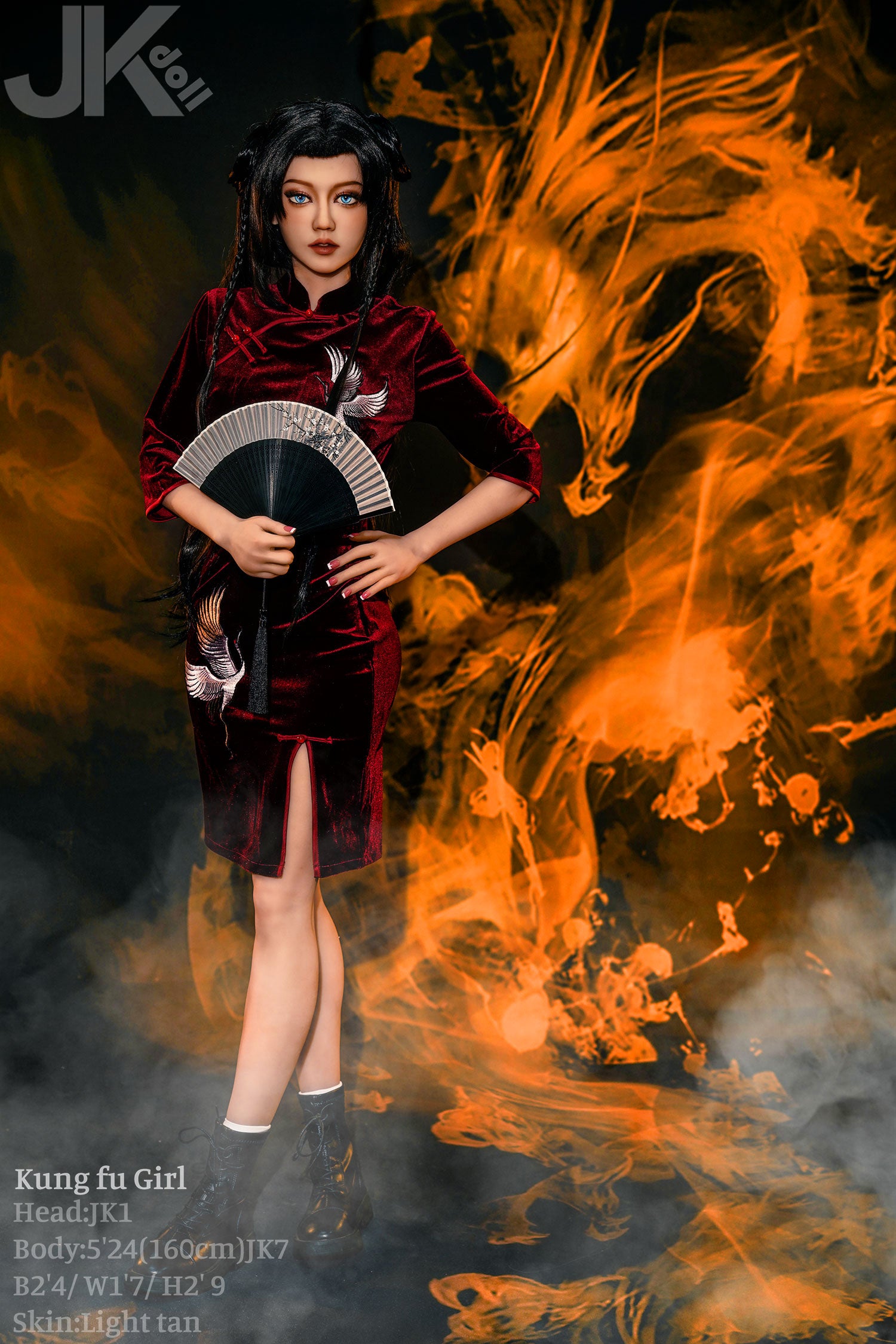 Chica Ku fung muñeca sexual (JK-Doll Copa D de 160 cm JK1 TPE)