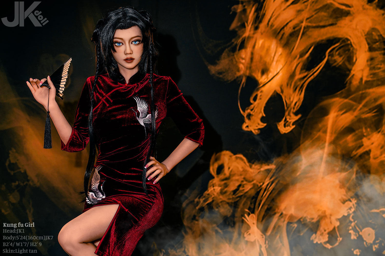 Chica Ku fung muñeca sexual (JK-Doll Copa D de 160 cm JK1 TPE)