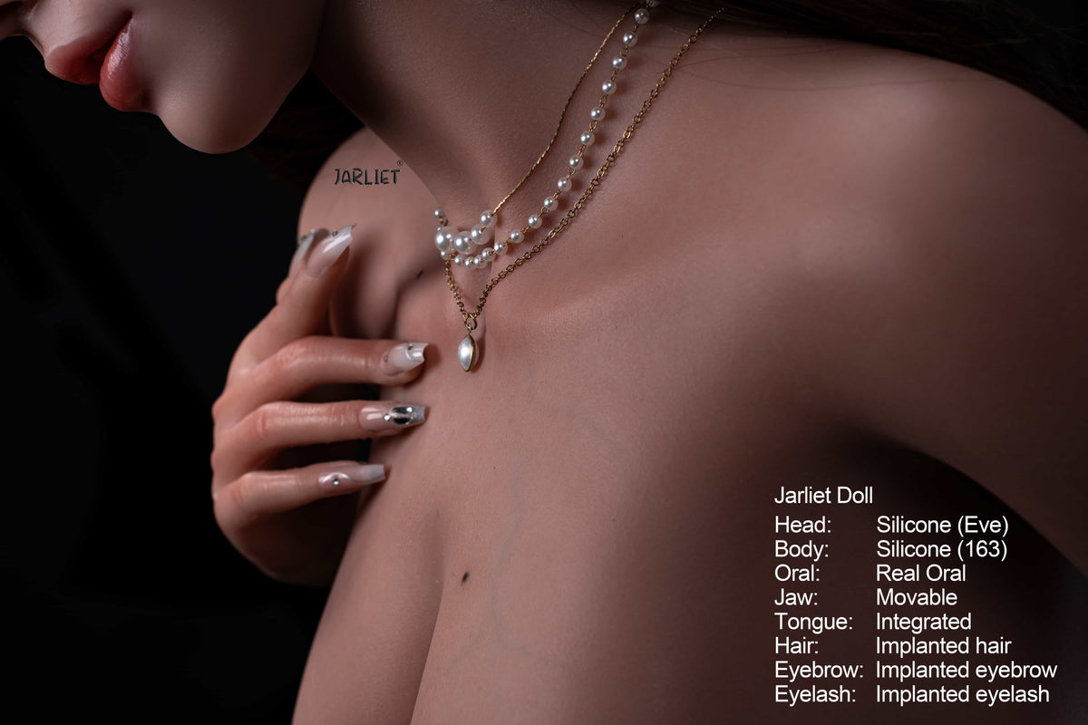 Víspera muñeca sexual (Jarliet 163 cm D-Cup de silicona)