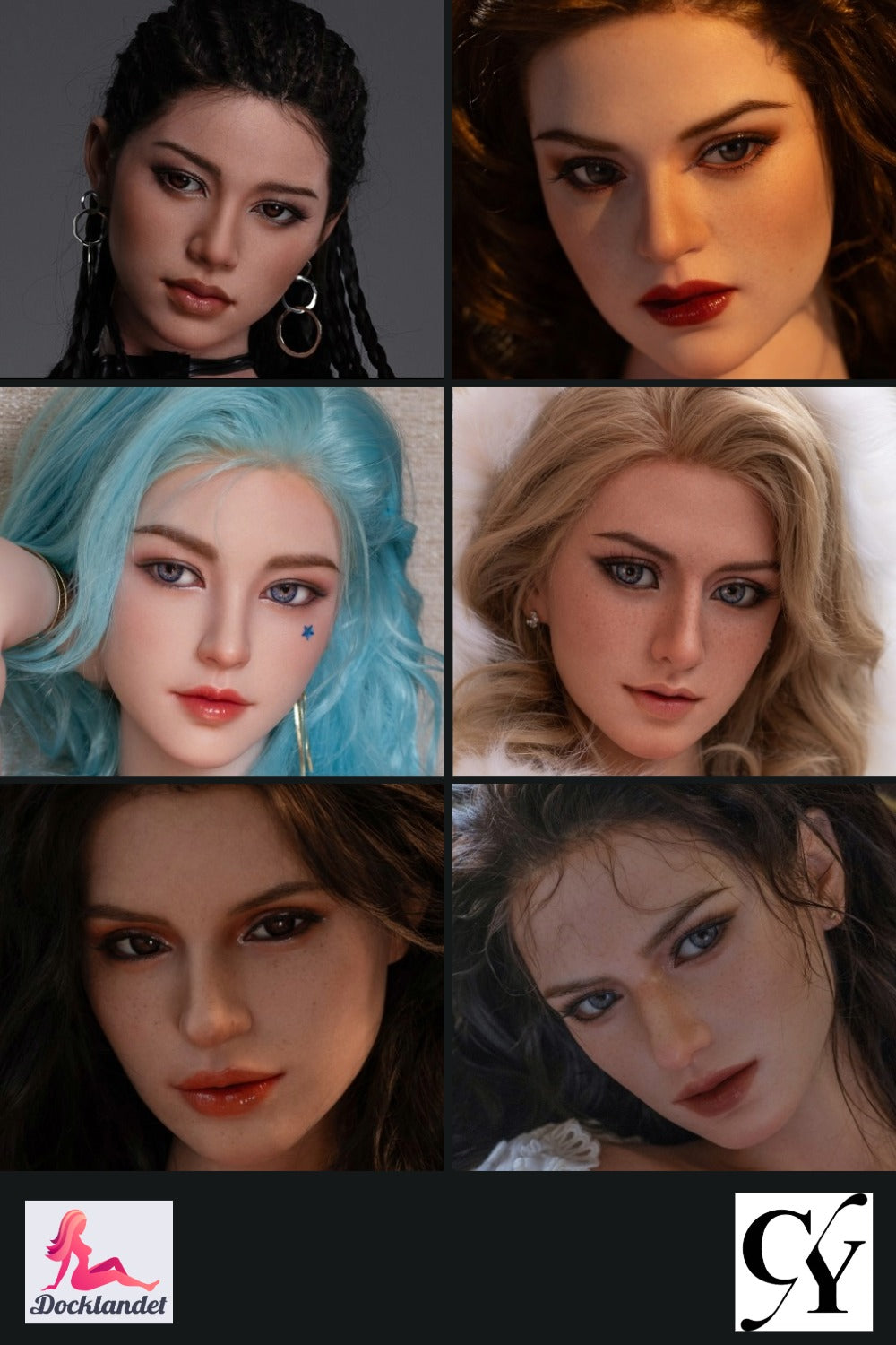 cabeza adicional (TOP-CYDoll Originales de silicona)