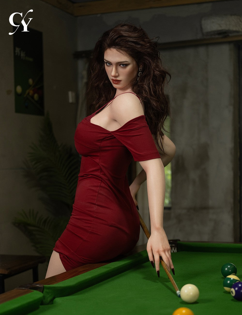 Elva muñeca sexual (TOP CYDOLL 176cm E-cup TPE+Silicona)