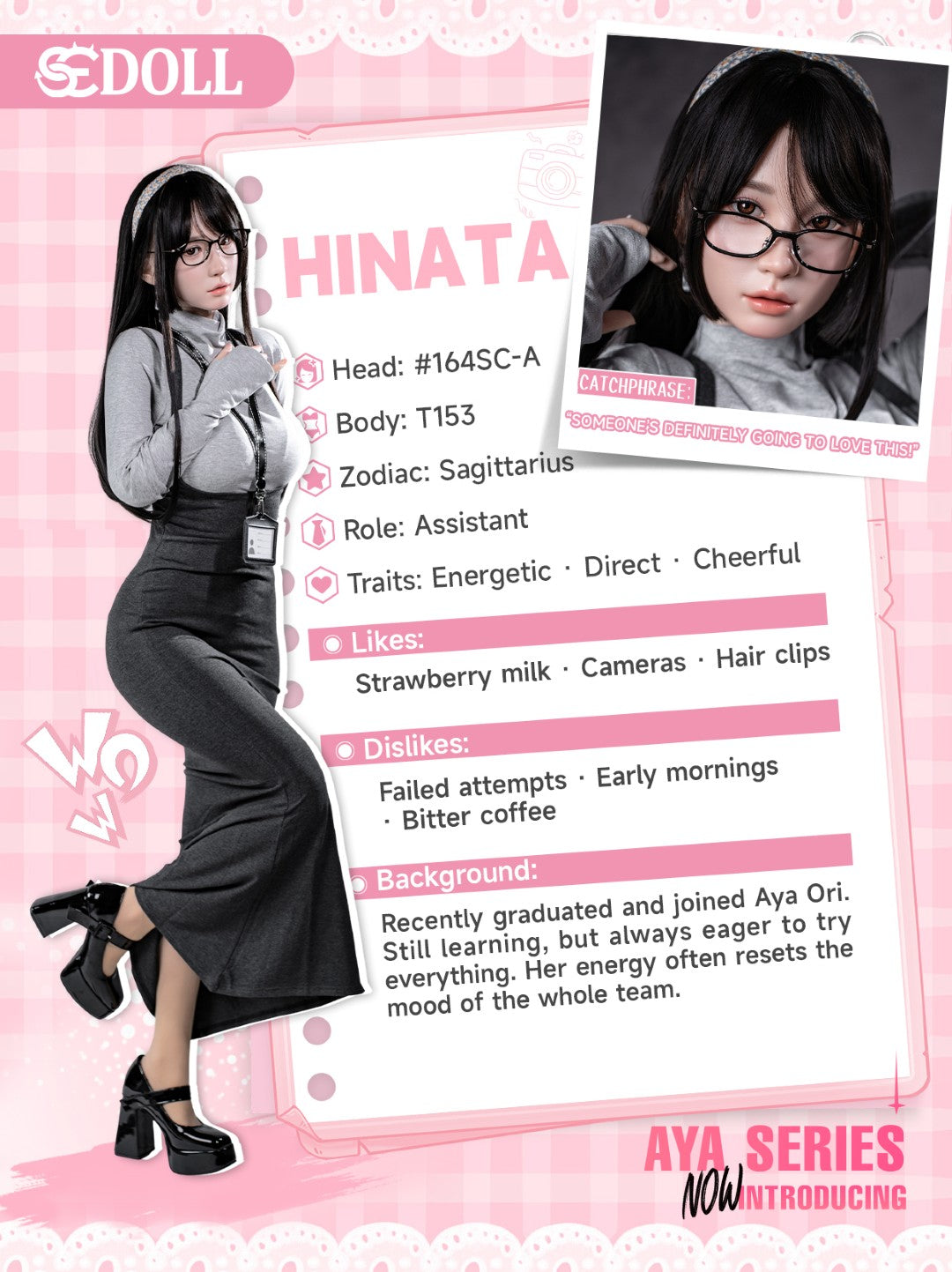 Hinata.A muñeca sexual (SEDoll 153cm Copa A #164SC RST silicona)