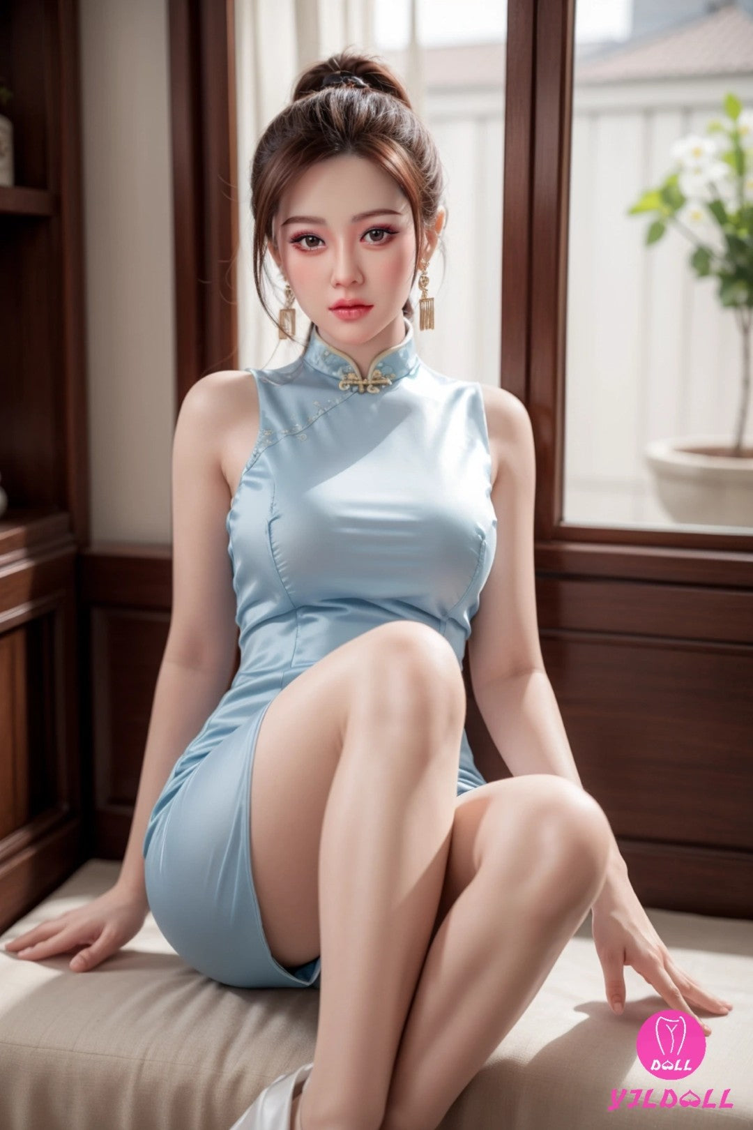 Serenidad muñeca sexual (YJL Doll 168 cm D-CUP #413 Silicona)