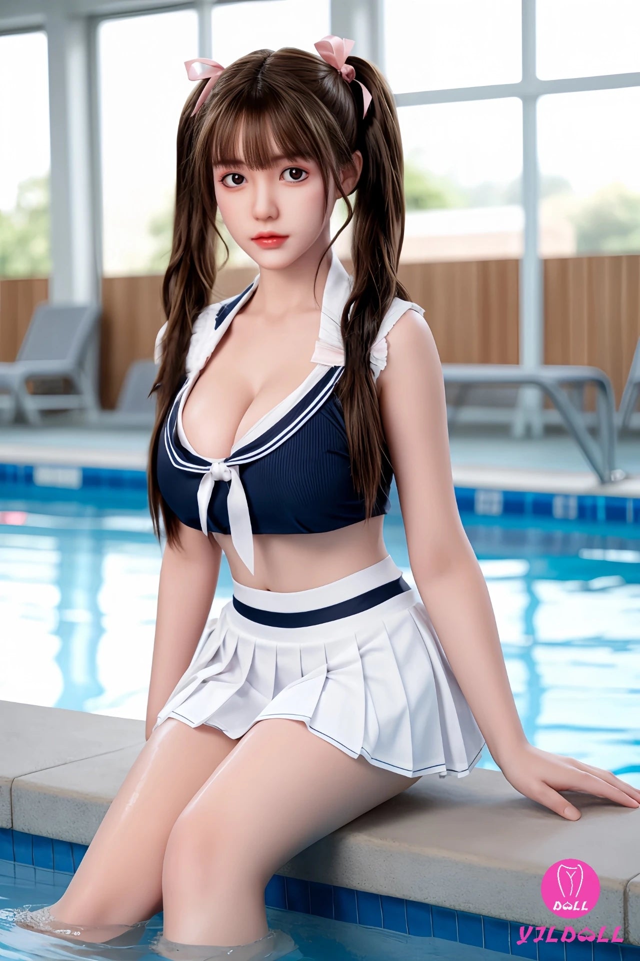 Gu Lan muñeca sexual (YJL Doll 165 cm D-CUP #410 Silicona)